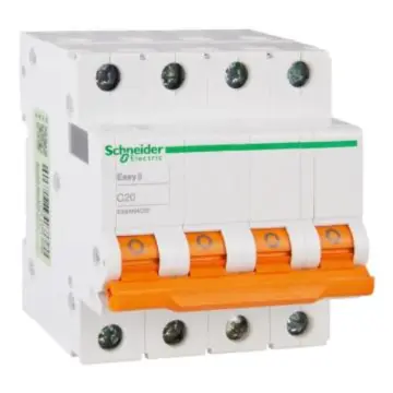 Schneider Electric miniature circuit breaker, EA9AN4C20 4P C20A