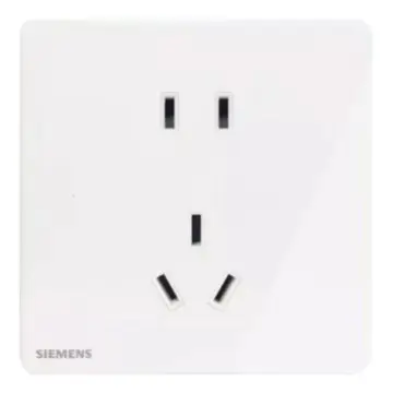 SIEMENS Elite Series 10A Two- or Three-Pole Socket, 5UB81143NC012P (Dazzling White)