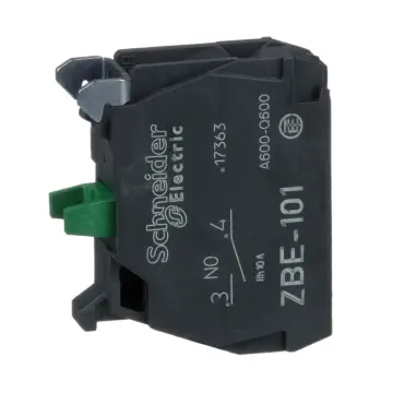 ZBE101 Single contact block silver alloy screw clamp terminal 1NO