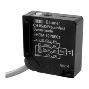 BAUMER background suppression diffuse reflection sensor, FHDM 12P5001