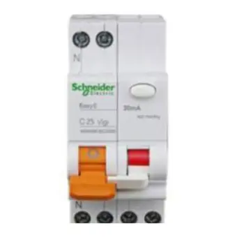 Schneider EA9C45 residual current circuit breaker 1P+N C10A/30mA/Class A, MGNEA9C45C1030CA