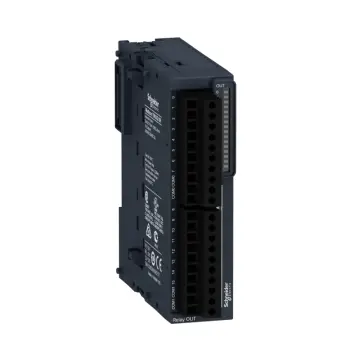 TM3DQ16R discrete output module 16 relay outputs screw 24V DC