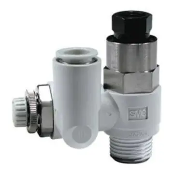 SMC speed control valve, ASP430F-02-08S ASP with pilot-operated check valve