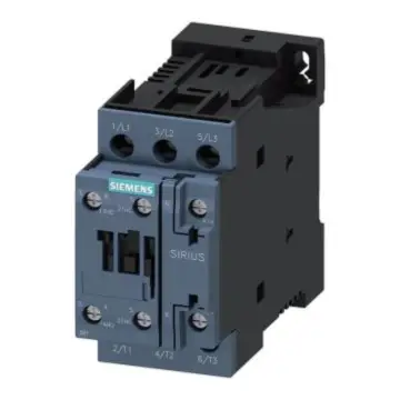 SIEMENS 3RT5/6 AC contactor (DC coil), 3RT6023-1BB40 DC24V 9A 1NO/1NC 3RT60231BB40
