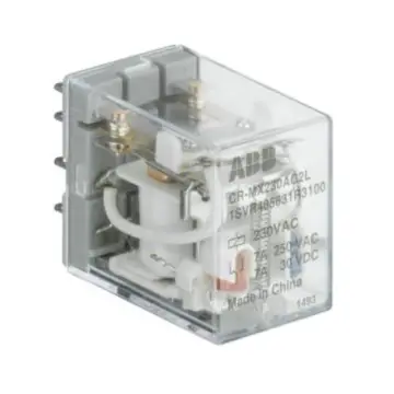 ABB CR-MX Plug-in Intermediate Relay (without test button), CR-MX024DC4L 10139384