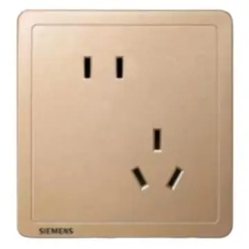 SIEMENS 10A Two- or Three-Pole Socket, 5UB14143NC032P Sun Gold Classic Adela Series