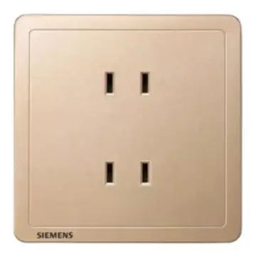 SIEMENS 10A Dual Two-Pole Socket, 5UB14123NC032P Sun Gold Classic Adela Series