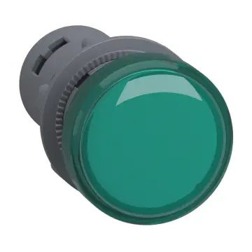 XA2EVM3LC Monolithic pilot light plastic green 22mm 220-230V AC