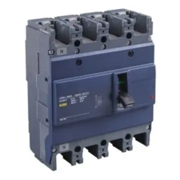 Schneider Electric molded case circuit breaker, EZD160E4160N, fixed 4-pole.