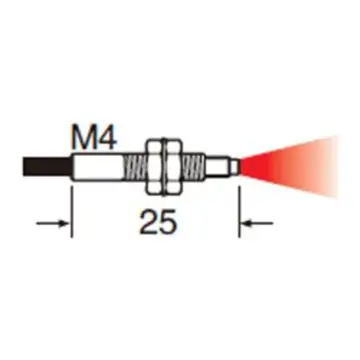 Panasonic fiber optic sensor head, FD-45G