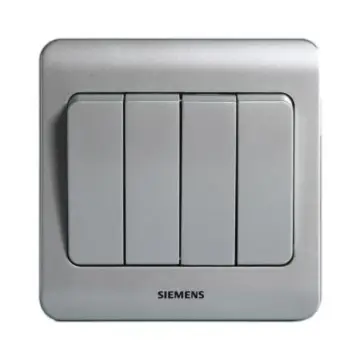 SIEMENS 4-position single-pole rocker switch (no fluorescent indicator), 5TA02411CC122