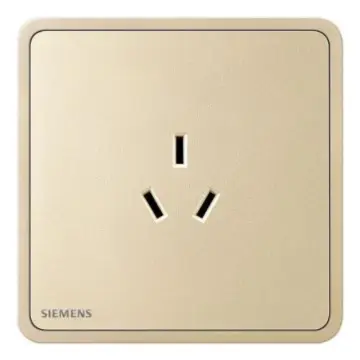 SIEMENS 10A Three-Pole Socket, 5UB11133NC03 Sun Gold Zita Series