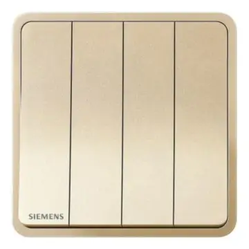 SIEMENS 16AX 4-position single-pole switch, 5TA11413NC03 Sunburst Gold Zita Series