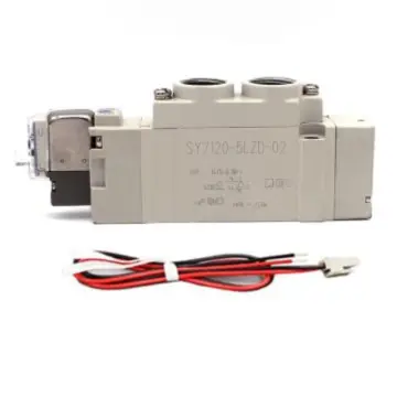 SMC 5-way pocket solenoid valve, SY5120-5LZ-01, direct piping, DC24V.