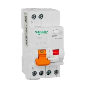 Schneider EA9C45 residual current circuit breaker 1P+N C20A/30mA/Class A, MGNEA9C45C2030CA