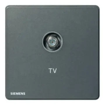 SIEMENS Wideband TV Socket 5-1000MHZ, 5UH81323NC05, Ruizhi Series, Gray