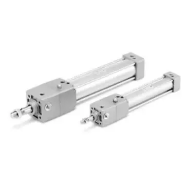 SMC MNB locking cylinder, MDNBF63-350-D-Z733 rod-side flange type