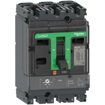 C16B3TM160 Circuit breaker 25kA/415VAC 3P TMD trip unit 160A