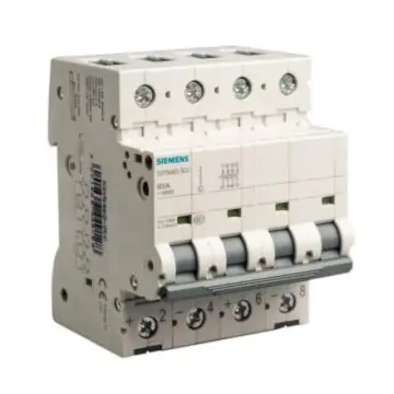 SIEMENS 5SY5 DC Miniature Circuit Breaker, 5SY5 DC 4P C2A 5SY54027CC