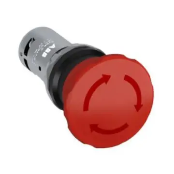 ABB CE Series Compact Rotary Reset Emergency Stop Button, CE4T-10R-01 10037229