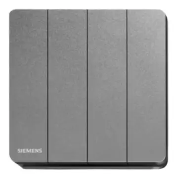 SIEMENS 16AX 4-position single-pole switch, 5TA81423NC05, Ruizhi series, gray.