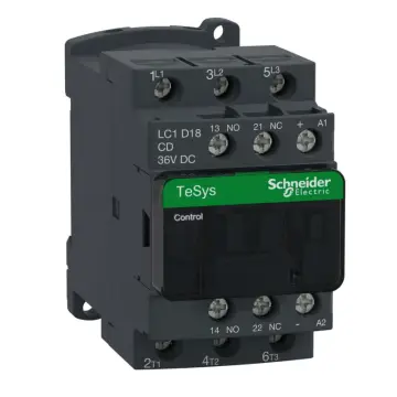 LC1D18CD Schneider contactor LC1D18CDC 3P 36VDC