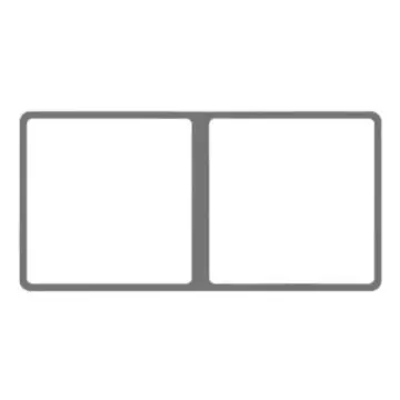 SIEMENS Dual-Frame Bezel, 5UH11162NC02 Starry Silver, Zita Series