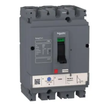 Schneider Electric 50KA Fixed Molded Case Circuit Breaker, LV525453 CVS250N TM250D 3P3D