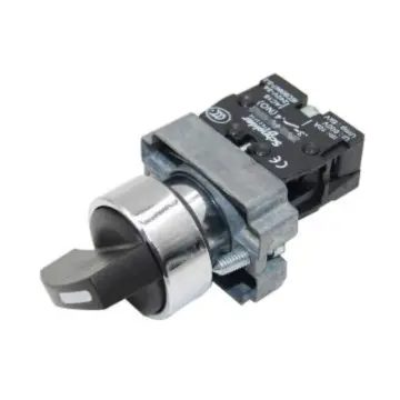 Schneider XB2 selector switch, XB2BJ21C (ZB2BZ101C+ZB2BJ2C).