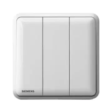 SIEMENS large rocker switch, 5TA01313NC01, three-position single-pole control.