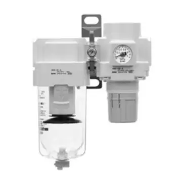 SMC dual-unit air filter + pressure regulator AC20B-02CE-B
