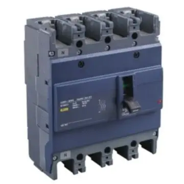 Schneider Electric molded case circuit breaker, EZD250E4225N, fixed 4-pole.