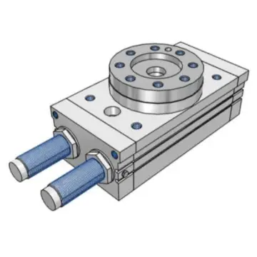 SMC rack and pinion type oscillating stage, MSQA10R, cylinder diameter 15mm, connecting pipe size M5x0.8.