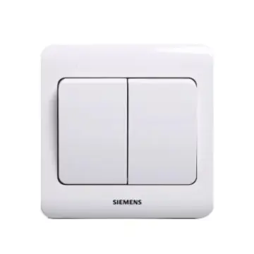 SIEMENS Vision Series Two-Position Single-Pole Rocker Switch, 5TA02111CC1, Elegant White