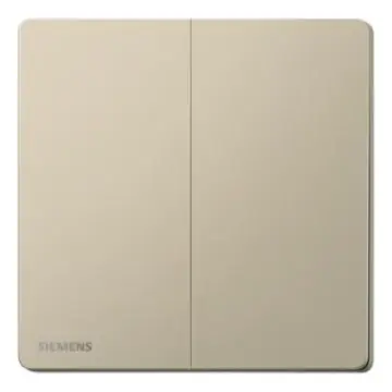 SIEMENS 16AX 2-position single-pole switch, 5TA31223NC04 Champagne Gold, Huichen Acus series.