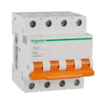 Schneider Electric miniature circuit breaker, IC65N 4P D63A