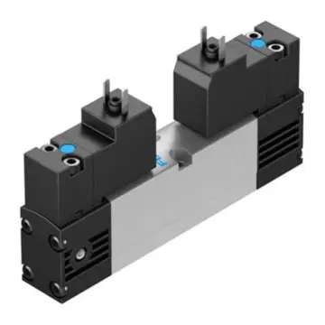 Festo 2-position 5-way solenoid valve, VSVA-B-B52-H-A2-1C1, 546697 plate valve, dual solenoid control.