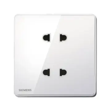 SIEMENS 10A Dual-Pole Flat Round Socket, 5UB81123NC02