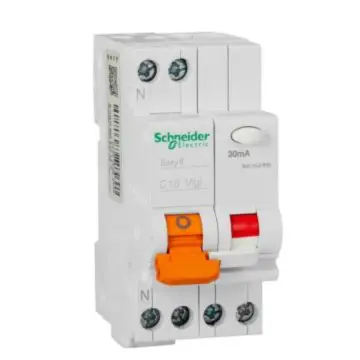 Schneider EA9C45 residual current circuit breaker 1P+N C6A/30mA/Class A, MGNEA9C45C630CA