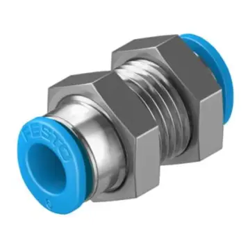 Festo Miniature Through-Panel Quick Connector, QSMS-6, 153377