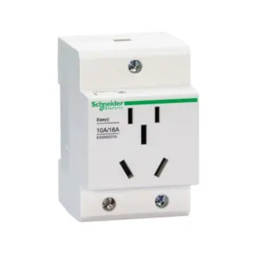 Schneider Electric EA9XN DIN rail socket, EA9XN5316 new five-hole socket, EA9XN 3P 16A 250VAC new five-hole socket.