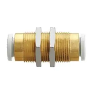 SMC metric panel mounting straight-through pipe, KQ2E06-00NJ