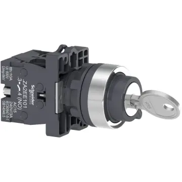 XA2EG73 Complete selector switch plastic black 22mm key 455