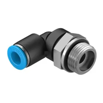 Festo quick-connect elbow, QSL-G1/2-16, 186126, external thread, with external hexagonal head.