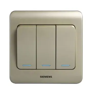 SIEMENS Three-Position Two-Control Large Rocker Switch (with Fluorescent Indicator), 5TA01191CC133