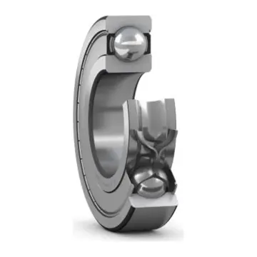 SKF deep groove ball bearing, stainless steel type, iron cap seal, W 6206-2Z