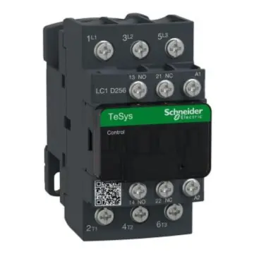 Schneider Electric TeSys D series three-pole AC control contactor, LC1D256Q7C 25A, 380V, 50/60Hz, ring terminal