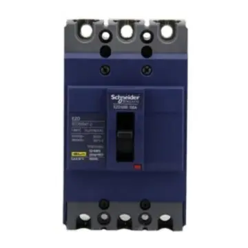 Schneider Electric molded case circuit breaker, EZD100E3020N, fixed 3-pole.