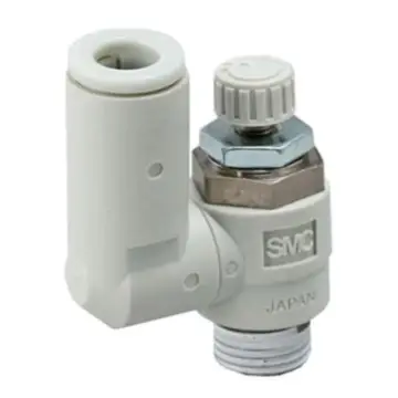 SMC universal speed control valve, AS3311F-03-12S, intake throttle, with sealant, R3/8", 12mm