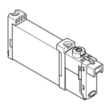 Festo 2-position 5-way solenoid valve, VUVG-B10-M52-MZT-F-1H2L-W1, 578167 plate valve, single solenoid control.